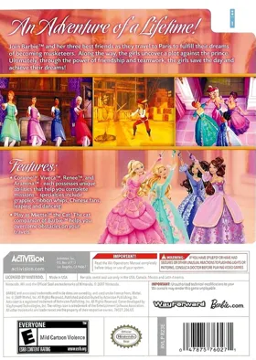 Barbie and the Three Musketeers box cover back